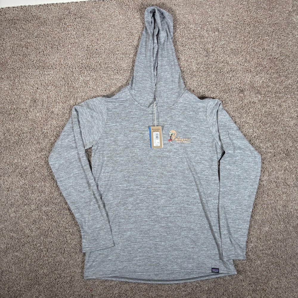 Patagonia Womens Capilene Cool Daily Graphic Hoody Grey 45335 Size M